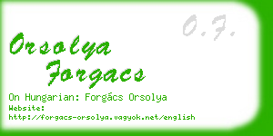 orsolya forgacs business card